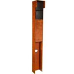 Glampère - Poteau de jardin - Pro+ double avec boîte de câbles