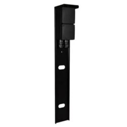 Glampère - Poteau de jardin - Pro double avec presse-étoupe double noir - BE6522Z