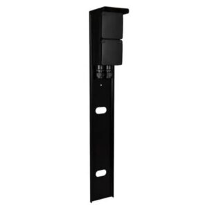 Glampère - Poteau de jardin - Pro double avec presse-étoupe double noir - BE6522Z