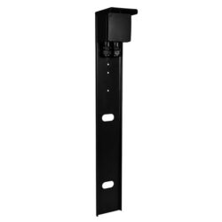 Glampère - Poteau de jardin - Pro simple avec presse-étoupe double noir - BE6512Z