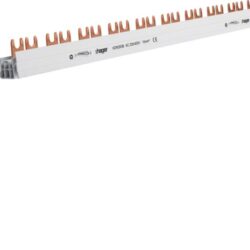 Détails visibles de Barre de pontage 2P 63A à fourche 10 mm² pour Pontages