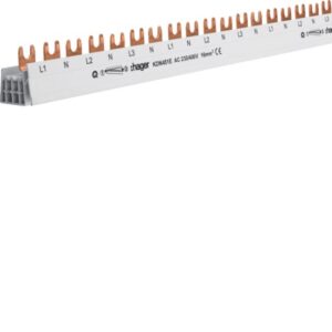 HAGER - Barre de pontage 3x(P+N) 80A fourche 16mm² 54M - KDN451E