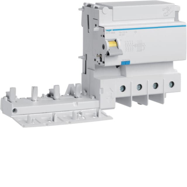 HAGER - Bloc différentiel 4P 125A 300mA type A HI - BFH480E HAGER - Bloc différentiel 4P 125A 300mA type A HI - BFH480E