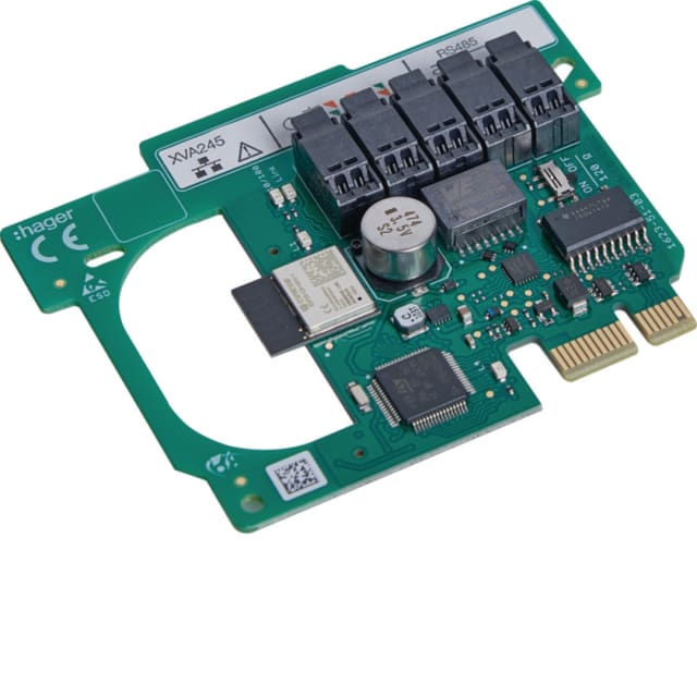 HAGER - Carte modbus RS485 - witty one - pour compteur externe: charge dynamique et PV - XVA245 HAGER - Carte modbus RS485 - witty one - pour compteur externe: charge dynamique et PV - XVA245