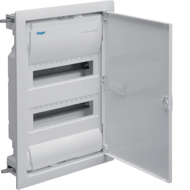 HAGER - Coffret Volta encastré - 2R. - 24 M. - VU24LN HAGER - Coffret Volta encastré - 2R. - 24 M. - VU24LN