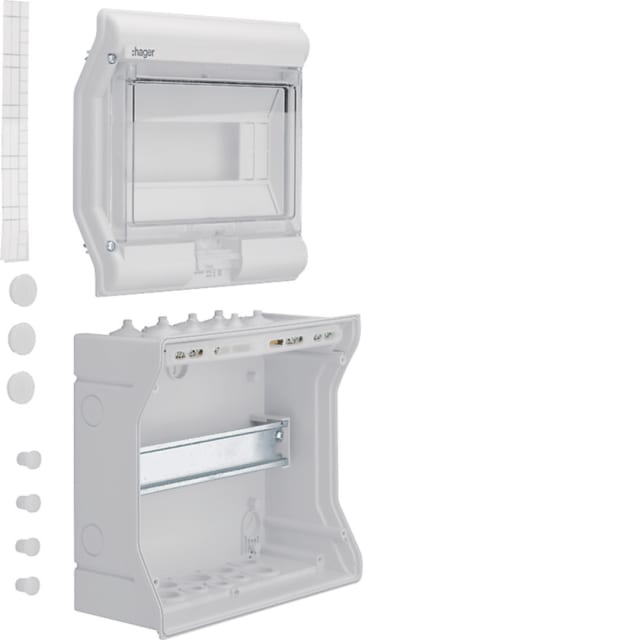 HAGER - Coffret étanche IP65 - 10 M. - VE110M HAGER - Coffret étanche IP65 - 10 M. - VE110M
