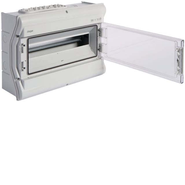 HAGER - Coffret étanche IP65 - 18 M. - VE118M HAGER - Coffret étanche IP65 - 18 M. - VE118M