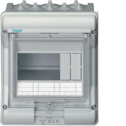 HAGER - Coffret étanche IP65 - 6 M. - VE106M