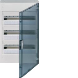 Coffret électrique 3 rangées 54 modules, configuration visible