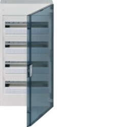 Coffret électrique 4 rangées 72 modules, configuration visible
