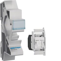 HAGER - Connecteur Cat 6 UTP + support modulaire - TN003S