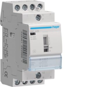 HAGER - Contacteur commande manuelle - 4x25A - 230V - 4NO - ERC425