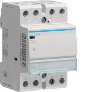 HAGER - Contacteur silencieux - 4x63A - 230V - 4NO - ESC463S