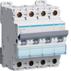 HAGER - Disjoncteur 10kA - C - 4P - 16A - 4M. - NCN416