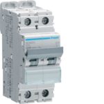 HAGER - Disjoncteur 10kA - D - 2P - 20A - 2M. - NDN220