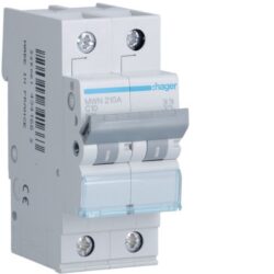 HAGER - Disjoncteur 3kA - C - 2P - 10A - 2M - MWN210A