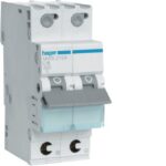 HAGER - Disjoncteur 3kA - C - 2P - 16A - 2M - qc - MWS216A
