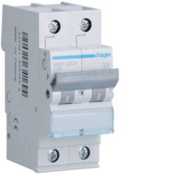 HAGER - Disjoncteur 3kA - C - 2P - 20A - 2M - MWN220A