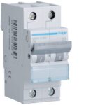 HAGER - Disjoncteur 3kA - C - 2P - 6A - 2M - MWN206A
