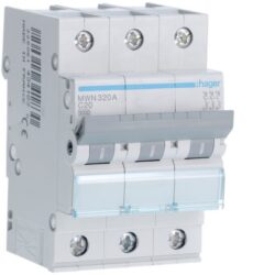 HAGER - Disjoncteur 3kA - C - 3P - 20A - 3M - MWN320A