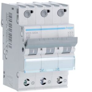 HAGER - Disjoncteur 3kA - C - 3P - 20A - 3M - qc - MWS320A