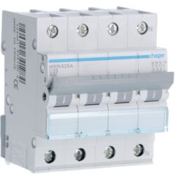 HAGER - Disjoncteur 3kA - C - 3P+N - 25A - 4M - MWN625A