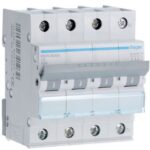 HAGER - Disjoncteur 3kA - C - 3P+N - 6A - 4M - MWN606A