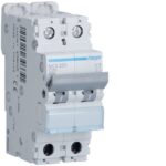 HAGER - Disjoncteur 6kA - C - 2P - 20A - 2M. - MCA220