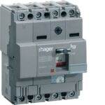 HAGER - Disjoncteur boîtier moulé x160 4P 25kA 125A - HHA126H