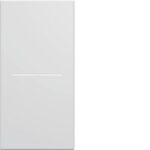 HAGER - Enjoliveur interrupteur/bouton-poussoir à voyant gallery 1M blanc polaire - WXD011B