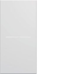 HAGER - Enjoliveur interrupteur/bouton-poussoir à voyant gallery 1M blanc polaire - WXD011B