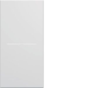 HAGER - Enjoliveur interrupteur/bouton-poussoir à voyant gallery 1M blanc polaire - WXD011B