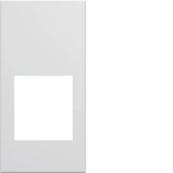HAGER - Enjoliveur pour prise audio et video 1M blanc polaire - WXD201B