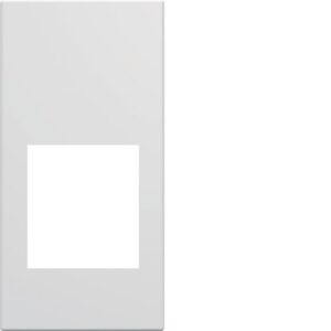 HAGER - Enjoliveur pour prise audio et video 1M blanc polaire - WXD201B