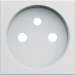 HAGER - Enjoliveur pour prise de courant gallery 2P+T blanc polaire - WXD100B