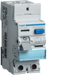 HAGER - Interrupteur différentiel 2P 40A 300mA type A - CFA240E