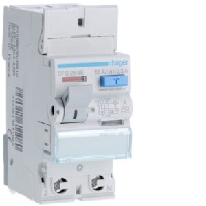 HAGER - Interrupteur différentiel 2P 63A 300mA type A qc - CFS263E