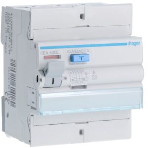 HAGER - Interrupteur différentiel 4P 40A 100mA type A - CEA440E