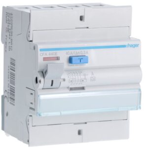 HAGER - Interrupteur différentiel 4P 40A 300mA type A - CFA440E