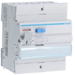 Détails visibles de Interrupteur différentiel 4P 40A 300mA type A pour Interrupteurs différentiels