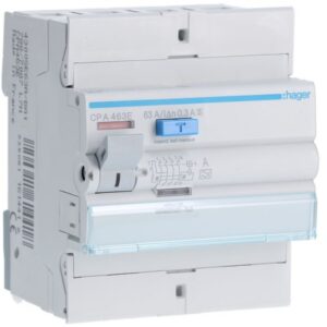 HAGER - Interrupteur différentiel 4P 63A 300mA type A S - CPA463E