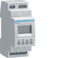 HAGER - Interrupteur horaire 2 voies multi-fonct. Bluetooth - EGN200