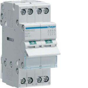HAGER - Interrupteur modulaire 4 pôles 32A - SBN432