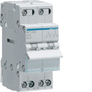 HAGER - Inverseur modulaire 2 pôles 40A