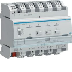 HAGER - Module de sorties pour l'éclairage variable - 3 sorties directes 300W - TXA663A