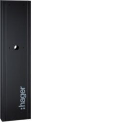Pied rectangulaire noir pour borne de charge XEV1K avec trou central de fixation