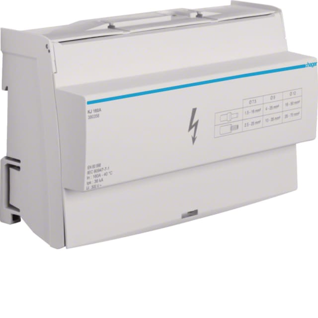 HAGER - Répartiteur 4x160A - KJ160A HAGER - Répartiteur 4x160A - KJ160A