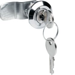 Serrure à clé pour coffret, configuration visible