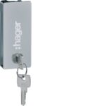 HAGER - Serrure à clé nr. 1242E pour porte transparente vega - VZ310TVB