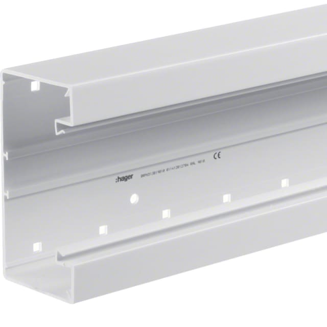 HAGER - Socle pour goulotte d'inst. en PC/ABS 65x130 mm HAGER - Socle pour goulotte d'inst. en PC/ABS 65x130 mm